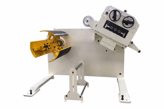 Endireitador de bobina de aço personalizado com folha desbobinadora usa estilo berço 2 em 1 alisador e desbobinador de aço